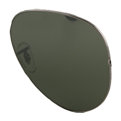 solbriller med mørkegrønne linser