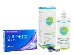 Air Optix Aqua Multifocal (6 linser) + Solunate Multi-Purpose 400 ml med etui
