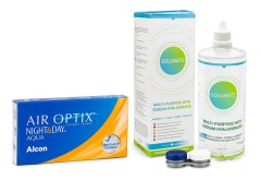 Air Optix Night & Day Aqua (6 linser) + Solunate Multi-Purpose 400 ml med etui
