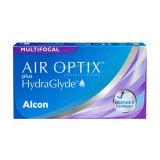 Air Optix Plus Hydraglyde Multifocal (3 linser) + Solunate Multi-Purpose 400 ml med etui 39464