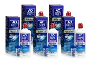 AOSEPT PLUS med Hydraglyde 5 x 360 ml med etuier