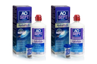 AOSEPT PLUS med Hydraglyde 2 x 360 ml med etuier