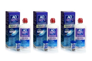 AOSEPT PLUS med Hydraglyde 3 x 360 ml med etuier