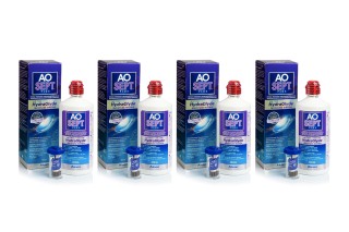 AOSEPT PLUS med Hydraglyde 4 x 360 ml med etuier