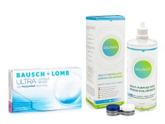 Bausch + Lomb ULTRA (6 linser) + Solunate Multi-Purpose 400 ml med etui