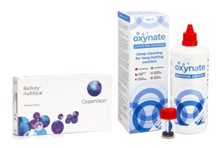 Biofinity Multifocal CooperVision (6 linser) + Oxynate Peroxide 380 ml med etui