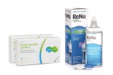 Lenjoy Monthly Comfort (6 linser) + ReNu MultiPlus 360 ml med etui 27814
