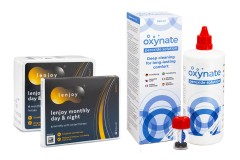 Lenjoy Monthly Day & Night (9 linser) + Oxynate Peroxide 380 ml med etui