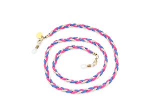 Meller Bes Blue Pink Beige kæde til briller