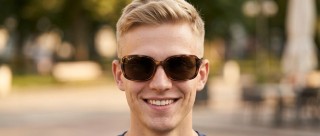 Ray-Ban RB4068 642/57 60 Mandlig model forfra
