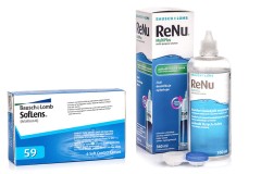 SofLens 59 (6 linser) + ReNu MultiPlus 360 ml med etui
